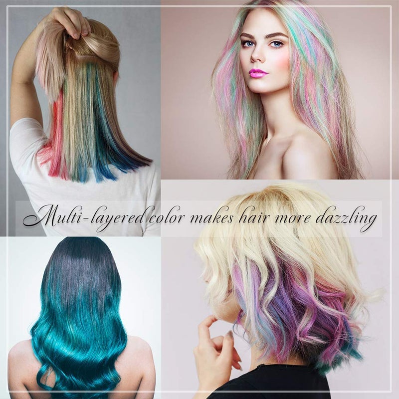 LAWOHO 10 Color Temporary Bright Hair Chalk Comb Set - 8 9 10 11 12 year old girl Birthday Gifts Halloween Costume Cosplay Party Favors for Girls Boys Adults - Image 5